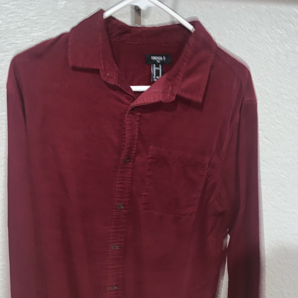Corduroy Button-down Shirt